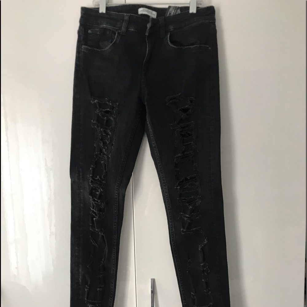 Zara demin ripped jeans